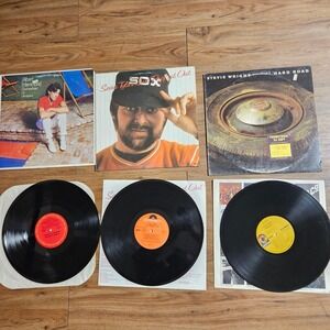 Lot of 3 VTG Vinyl Record Stevie Wright Hard Road Promo Sean Tyla Albert Hammond